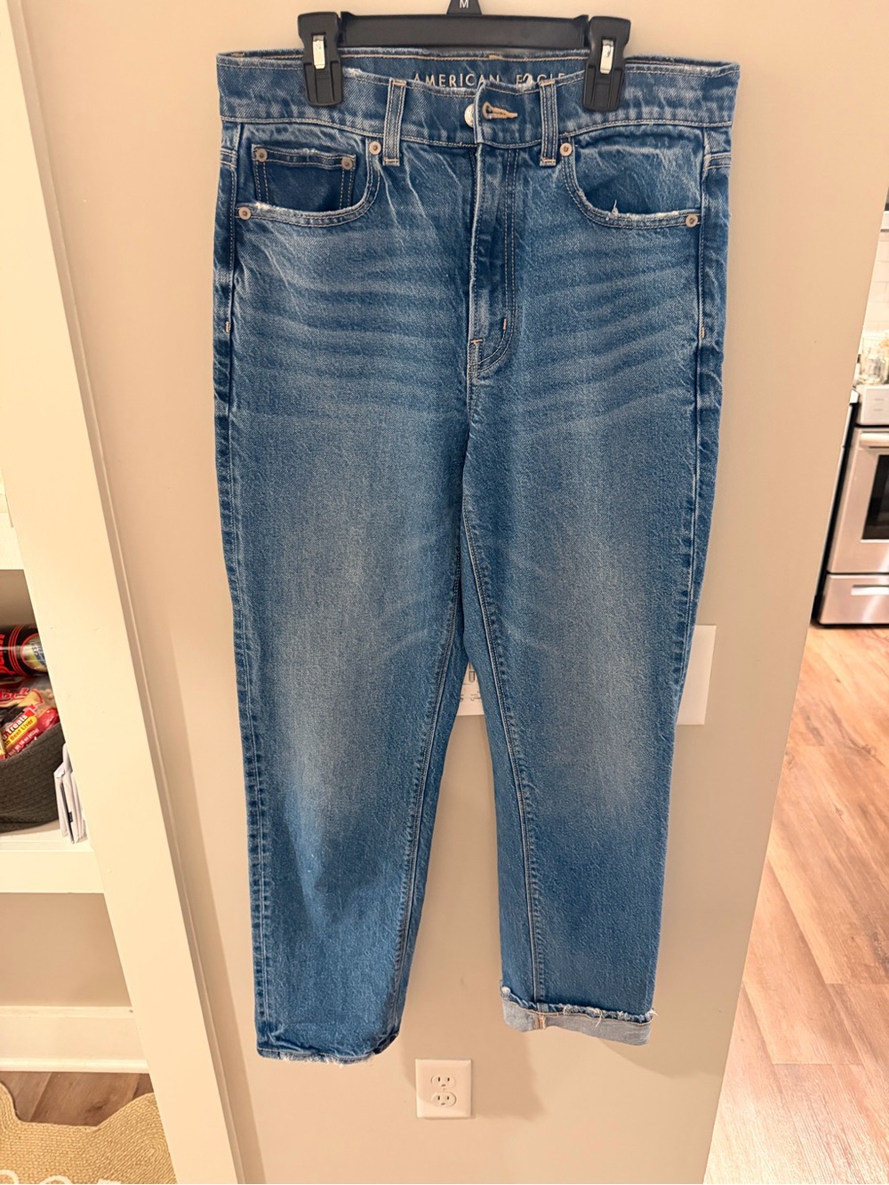 American Eagle Outfitters Straight Leg Blue Women's Jeans
